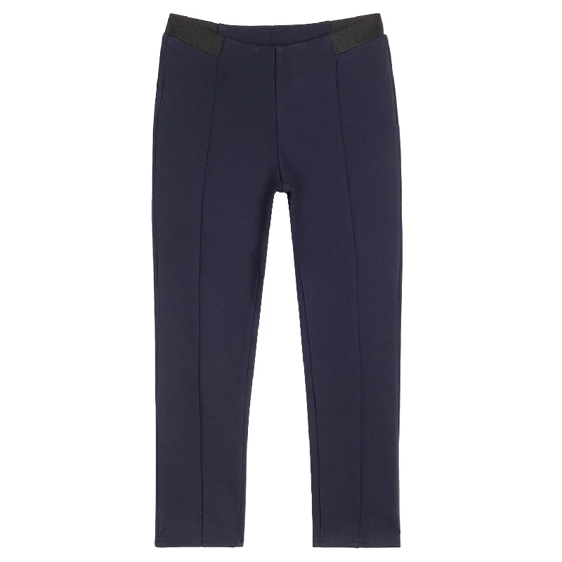 Girls Navy Blue Jeggings