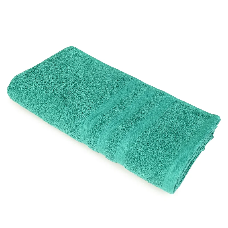 Unisex Sea Green Basic Terry Bath Towel